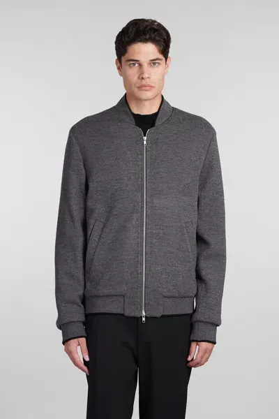 Mauro Grifoni Bomber In Grey Wool