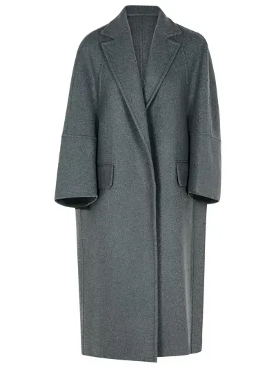 Max Mara 'asburgo1234' Grey Cashmere Blend Coat Woman In Gray