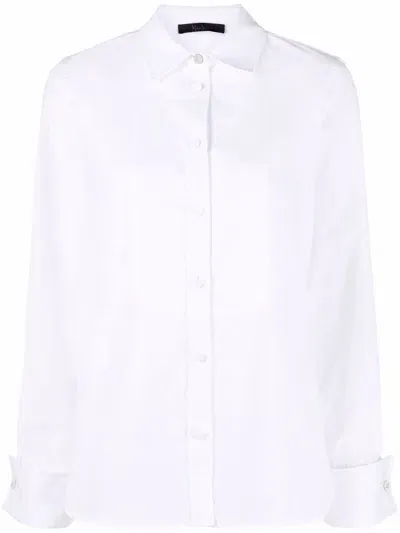 Max Mara Camicia Smoking Shirt In White