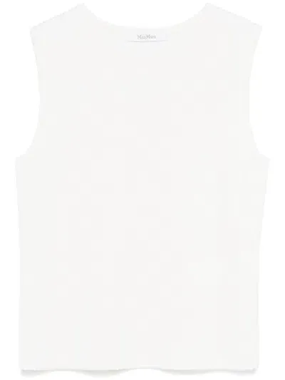 Max Mara Fosco Top In White