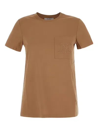 Max Mara Papaia T-shirt In Beige