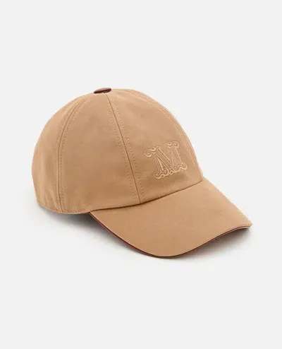 Max Mara Rienza Logo Baseball Cap In Brown