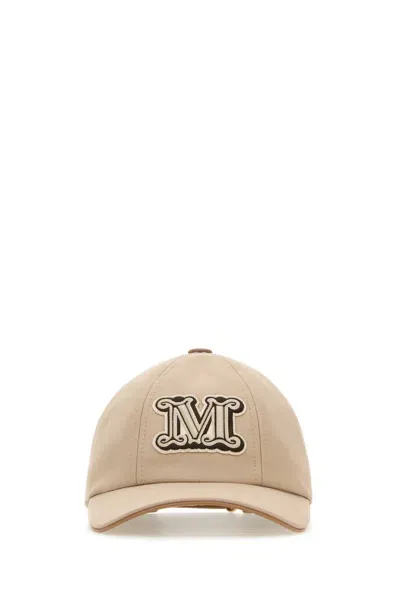 Max Mara Libero Monogram Baseball Hat In Brown