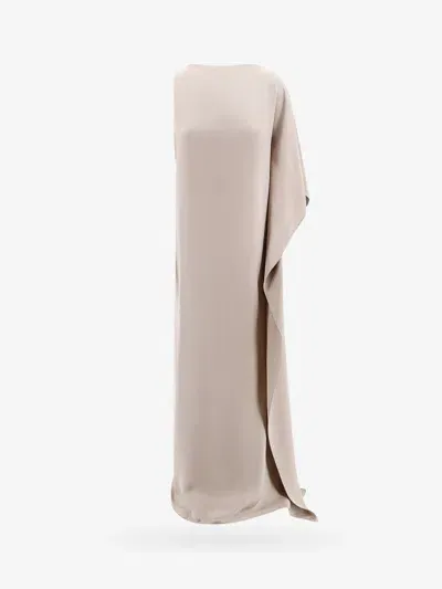 Max Mara Woman  Woman Grey Long Dresses In Gray