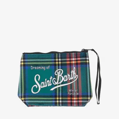 Mc2 Saint Barth Scuba Clutch Bag With Check Pattern