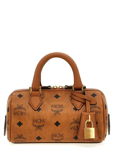 Mcm Ella Boston Mini Handbag In Brown