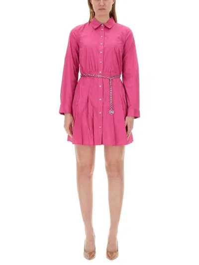 Michael Kors Chemisier Dress In Pink