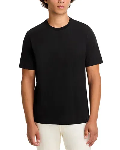 Michael Kors Slub Short Sleeve Tee In Black