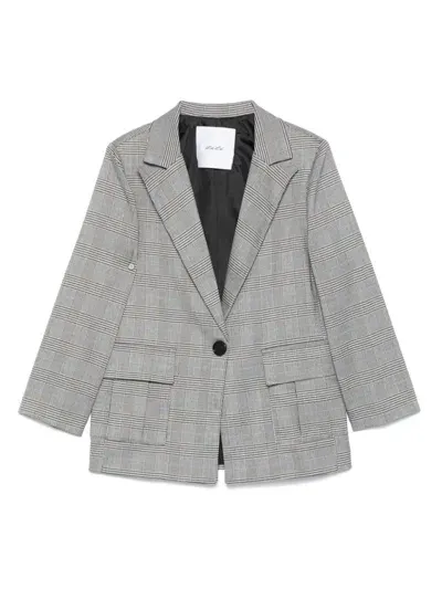 Miss Grant Kids' Prince Of Wales Blazer In Black