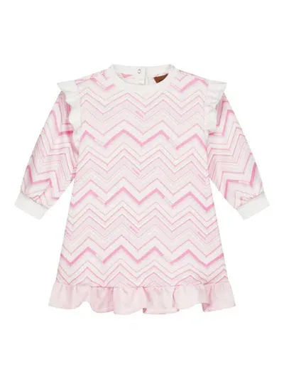 Missoni Babies' Zigzag Dress In White