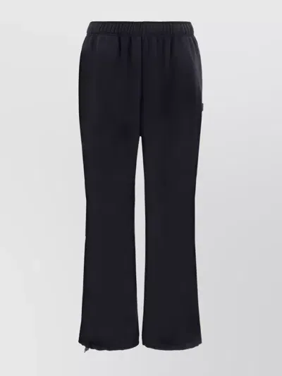 Mm6 Maison Margiela Salomon Sweatpants With Adjustable Drawstring Hem In Black