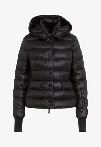 Moncler Armoniques Short Down Jacket In Black