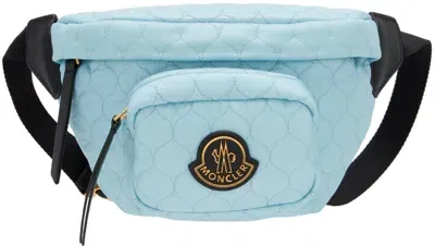 Moncler Felicie Quilted Belt Bag In Light Blue