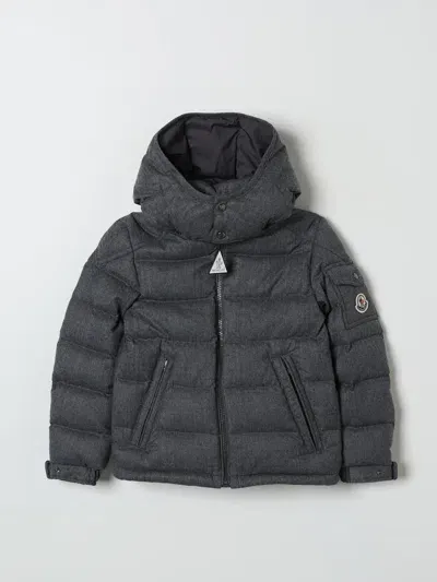 Moncler Kids' Montgenevre Virgin Wool Down Jacket In Dark Grey