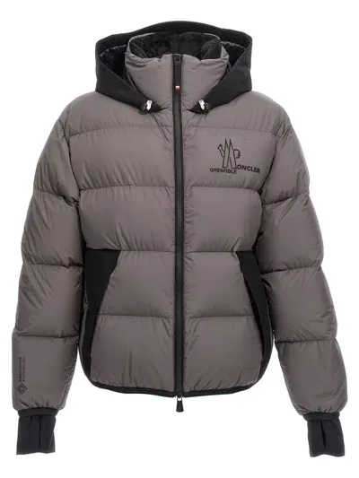 Moncler Marcassin Down Jacket In Grey