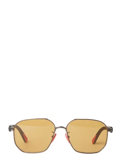 Moncler Navigator Frame Sunglasses In Orange