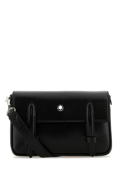 Montblanc Black Leather Mini Meisterstuck Crossbody Bag