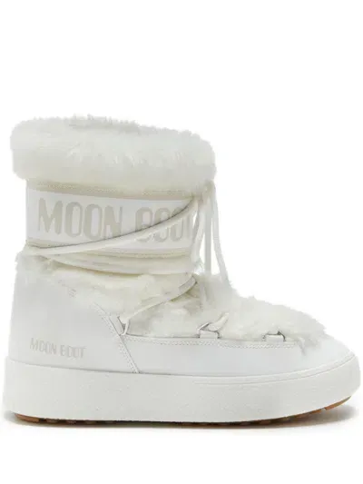 Moon Boot Mb Track Lace-up Boots In White