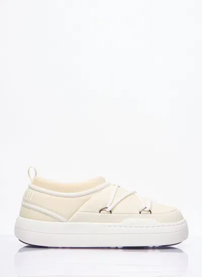 Moon Boot Park Icon Slip-on Shoes In Cream