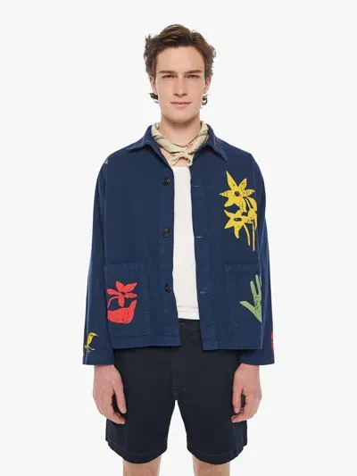 Mother The Even Keel Glowing Garden Jacket In Blue