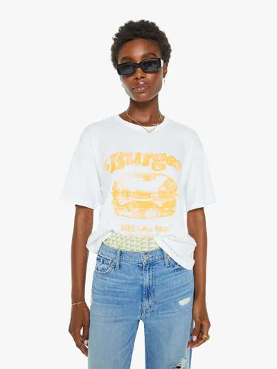 Mother The Lowdown Burger T-shirt In White