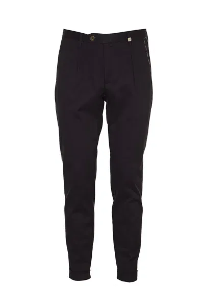 Myths Button Wrap Trousers In Navy