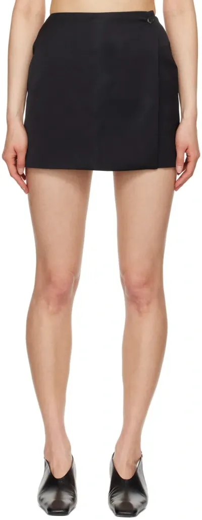 Nanushka Black Svana Skort