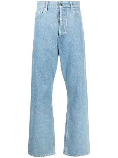 Nanushka Gerade High-waist-jeans In Blue