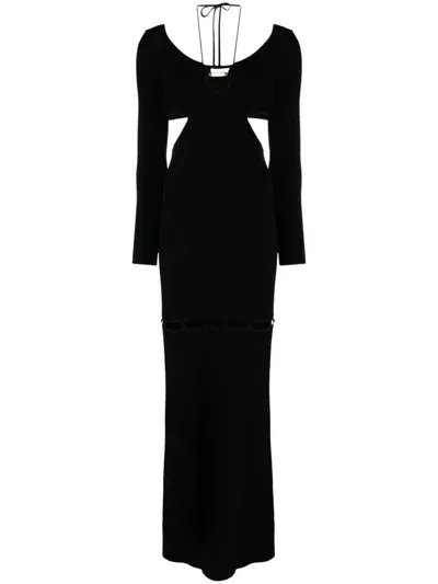 Nanushka Cut-out Convertible Dress In Black