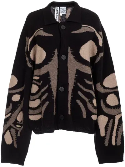 Natasha Zinko Muscle Cardigan In Black