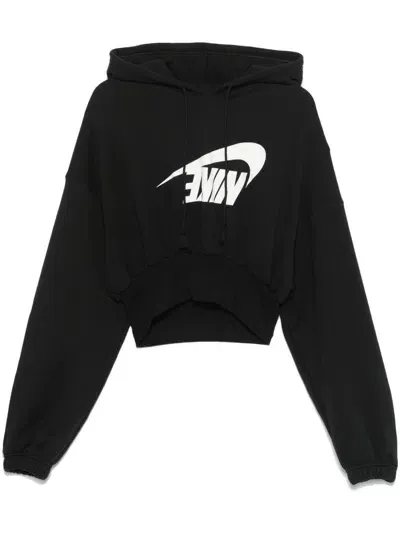 Nike Cropped Sweatshirt In Black