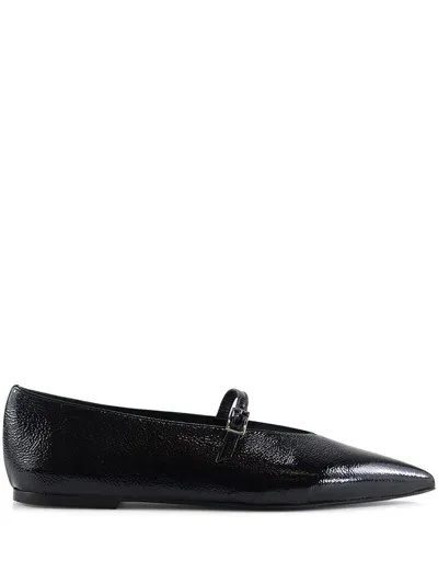 Notabene Claire Mary Jane Ballerinas In Black