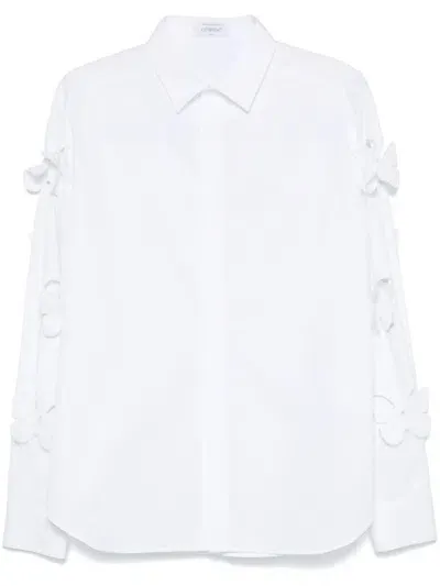 Off-white Butterfly Sleeves Shirt In White