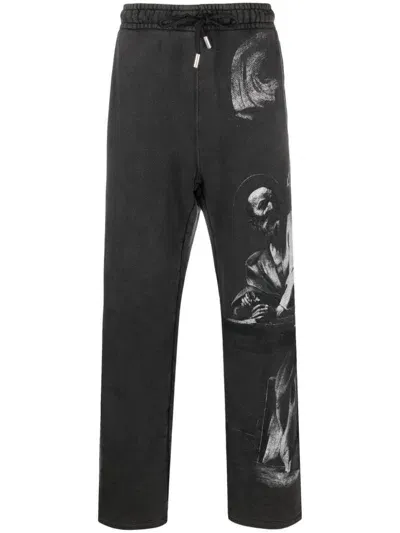 Off-white Graphic-print Track Pants In Black