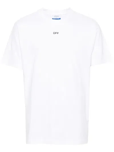 Off-white Men's Off Stamp Slim Short Sleeve T-shirt T-shirt In White