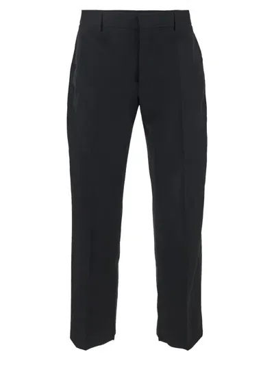 Off-white Ow Embroidered Trousers In Black