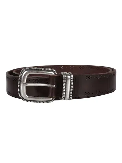 Orciani Bull Soft Belt In Brown