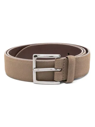 Orciani Suede Belt In Brown