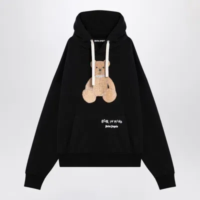 Palm Angels Black Hoodie Beard In Mind