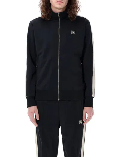 Palm Angels Monogram Track Jacket In Black