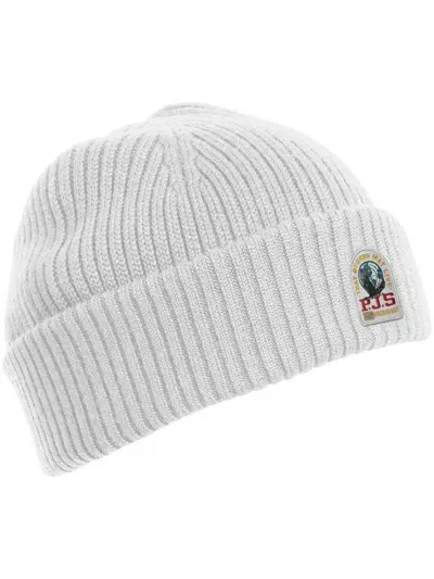 Parajumpers Logo-patch Beanie Hat In White