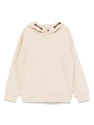 Paul Smith Junior Kids' Signature Logo Hoodie In Neutrals