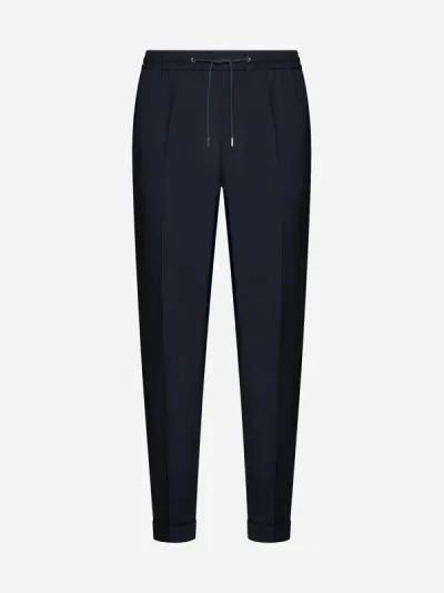 Paul Smith Wool Trousers In Blue