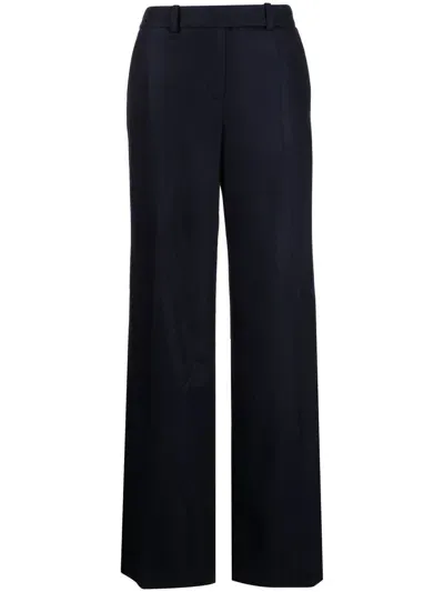 Paule Ka Mid-rise Flared-leg Trousers In Blue