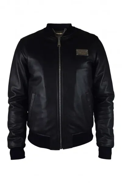 Philipp Plein Bomber Jacket In Black