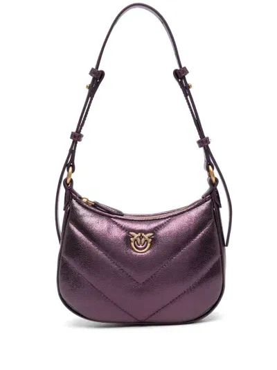 Pinko Baby Half Moon Shoulder Bag In Purple