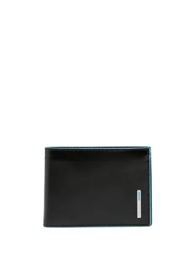 Piquadro B2 Revamp Bi-fold Wallet In Black