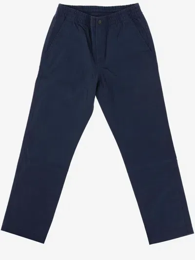 Polo Ralph Lauren Kids' Cotton Blend Pants In Blue