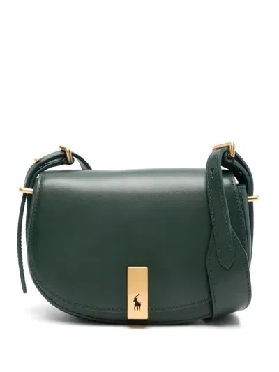 Polo Ralph Lauren Mini Saddle Polo Id Cross Body Bag In Green