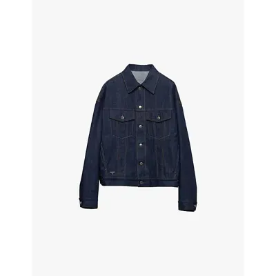 Prada Selvedge Denim Blouson In Blue